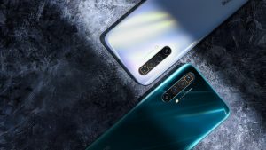 realme white-blue